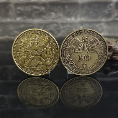 1 Adet Karar Madeni Para EVET/HAYIR Sihirli Madeni Para Oyuncak Madeni Para Şans Madalyası Hatıra Madalyası Oyun Madeni Para Metal El Sanatları Koleksiyon Madeni Para