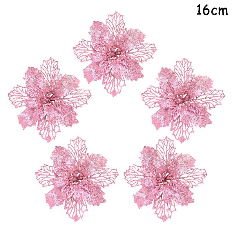 5 Pezzi Natale Bacca Rossa Fiore Artificiale Pigna Ramo Decorazioni Albero di Natale Ornamento Confezione Regalo Casa Ghirlanda Fai da Te