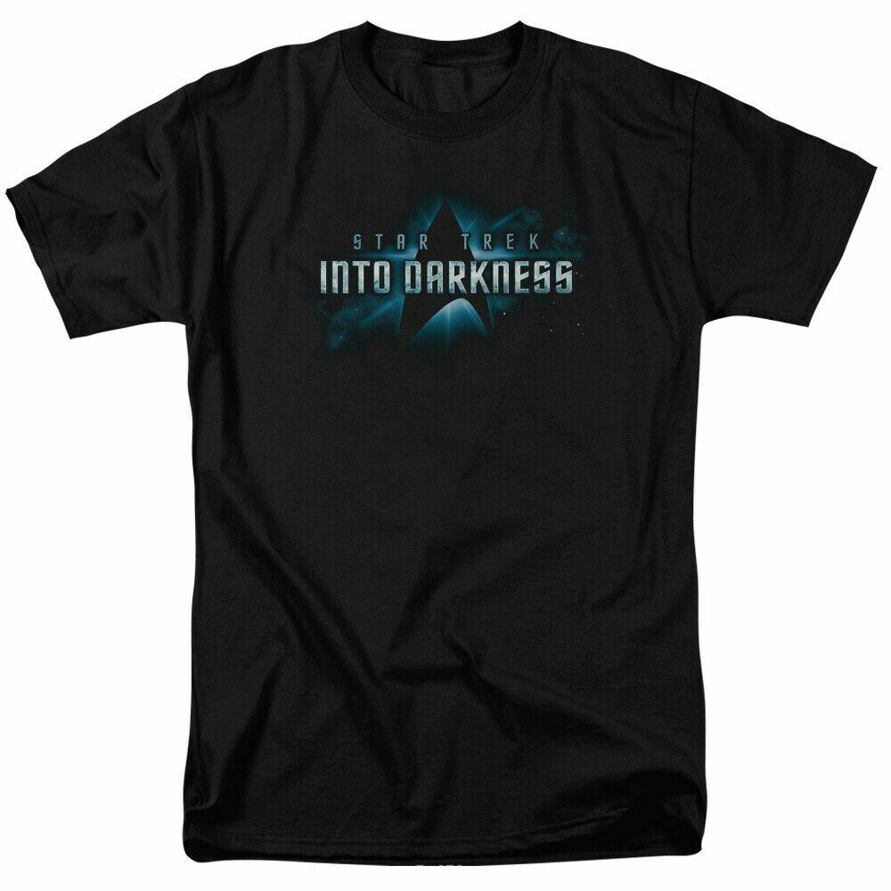 Star Trek Into Darkness Logo T Shirt Licensed Sci-Fi Movie Classic Tee New Black M
