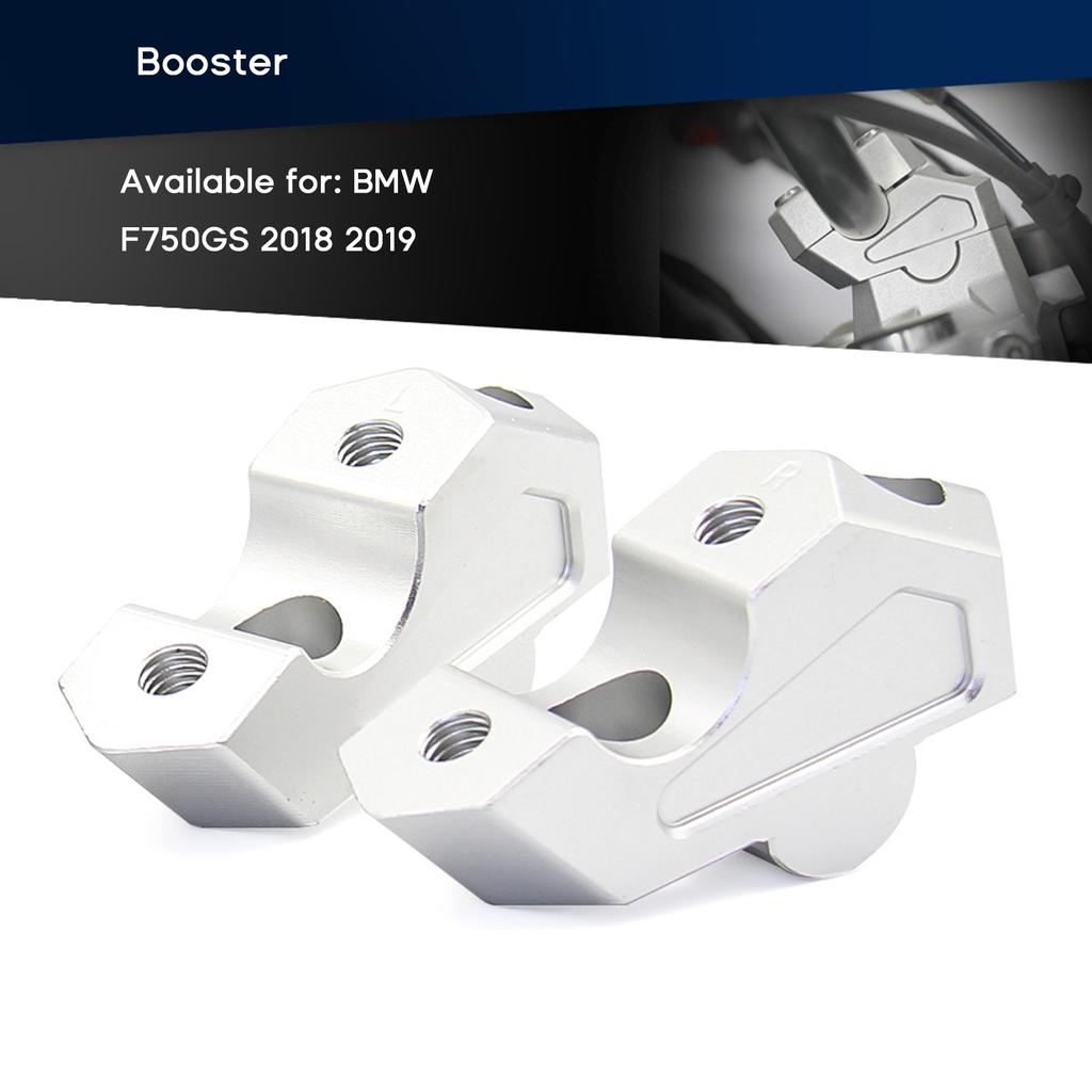 22mm Handle Bar Clamps Motorcycle Handlebar Riser Extend Adapter Mount Clamp Compatible for F750 GS 2018-2019 Durable 2x