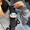 2pc Car Seat Belt Shoulder Pad Creative Cute Panda Decoration Car Interior Seat Belt Shoulder Leak Proof Protective Cover