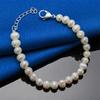925 sterling silver 8-inch exquisite pearl bracelet, women's party jewelry accessories, fashionable wedding gifts