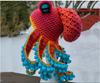 Handmade 2024 Fall/Winter Rainbow Dopamine Octopus Crochet Hat