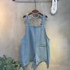 C S In The Room buCkle adjuStable Denim Overall ShortS C