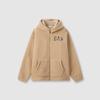 Gap Unisex Filz-Logo Kapuzenpullover mit Lammfell-Imitat-Futter