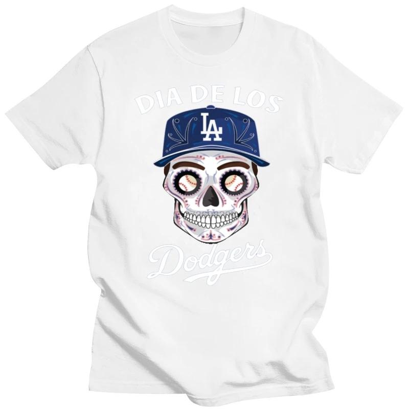 Dia De Los Dodger Halloween Sugar Skull T Shirt Tee Shirt S 5Xl