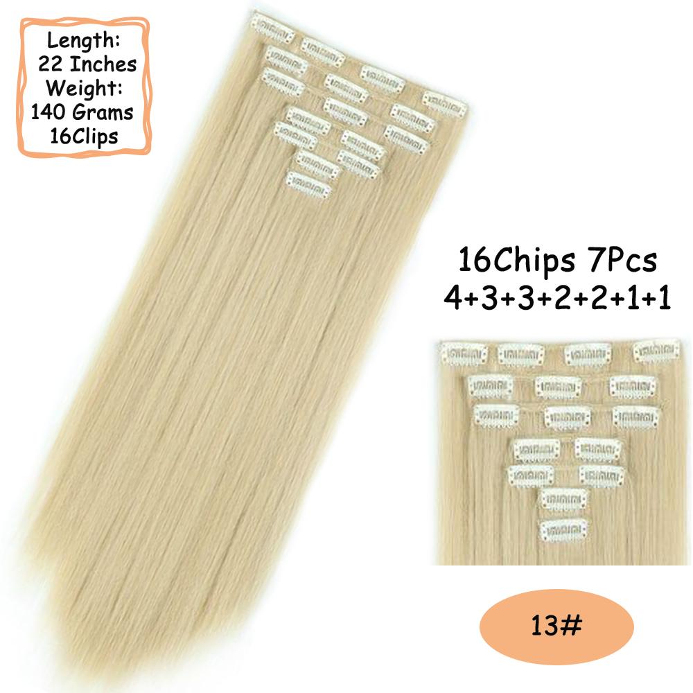 MISS WIG 16 клипс для длинных прямых волос — фото 16