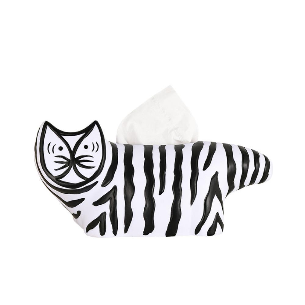 

Cartoon Tissue Box Cute Paper Box Desktop Decoration Cat Ornament Hotel Cat