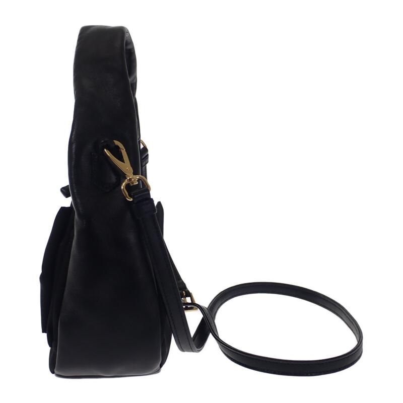 Prada 1BC241_RP0C_F0002_V_OXO 2WAY Bag Black leather/Nylon Women