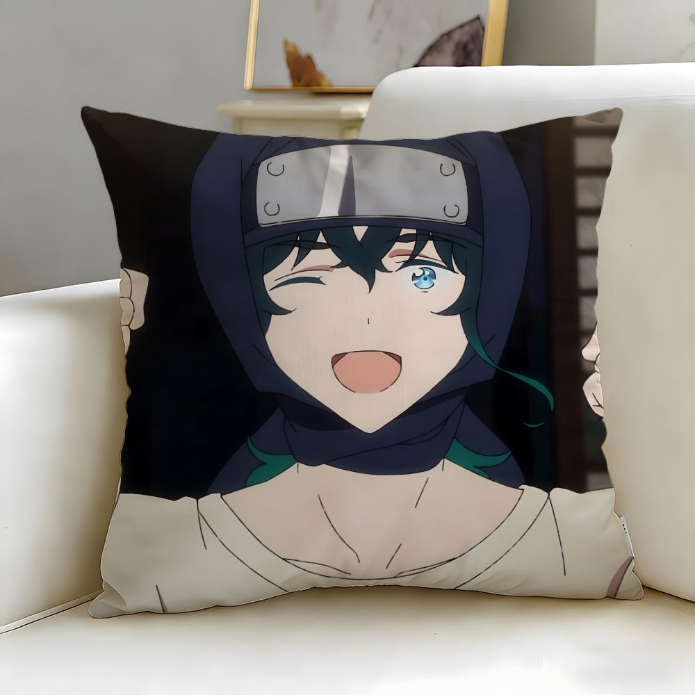 anime Taisou Zamurai Cushion Cover Soft EasyWash Pillow Case Versatile for Couch Bed Travel and Office