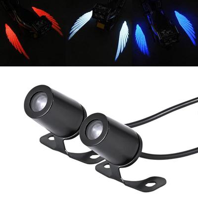 Motorcycle Angel Wings Projection Light Kit 2pcs Underbody Ghost Shadow Lights Waterproof Fits All Brands & Models For Husband