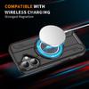 For iPhone 16 Plus Case Compatible with MagSafe Rotating Ring Kickstand PC + TPU Shockproof Phone Cover