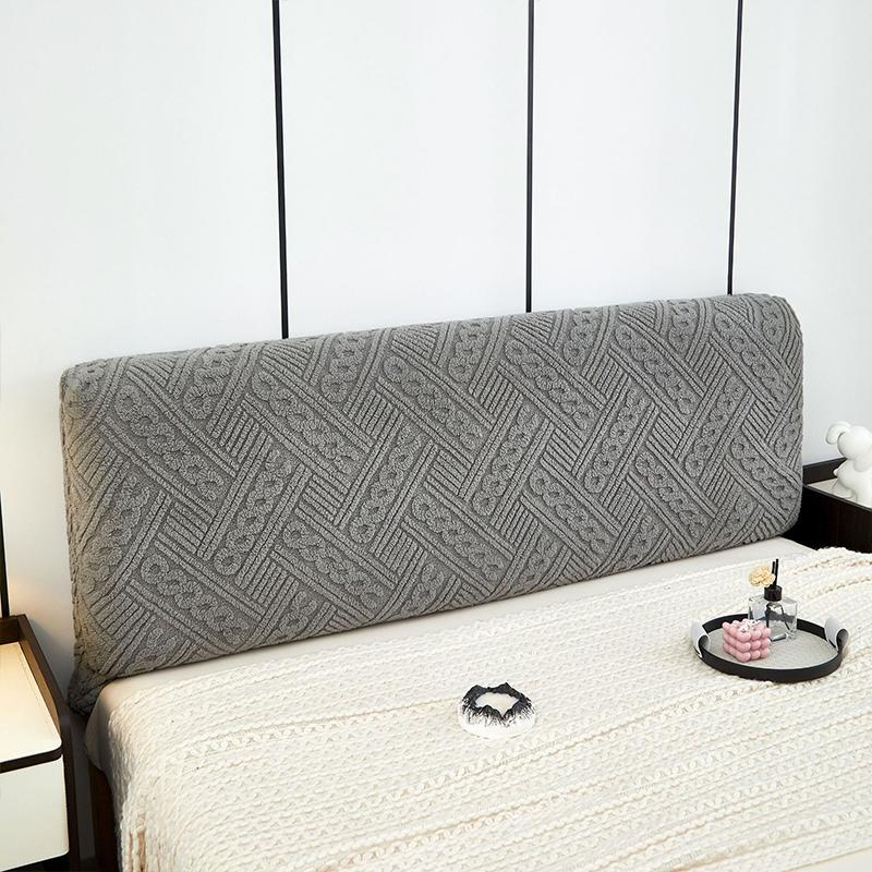 Elastic Headboard Cover Bedroom Bedside Headboard Cover Dust Proof All-inclusive Jacquard Bed Backrest Cover Head Back Protector
