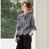 Elegante Camicetta da Donna Stile Francese Primavera Autunno Vestibilità Slim Camicia Top Casual da Ufficio