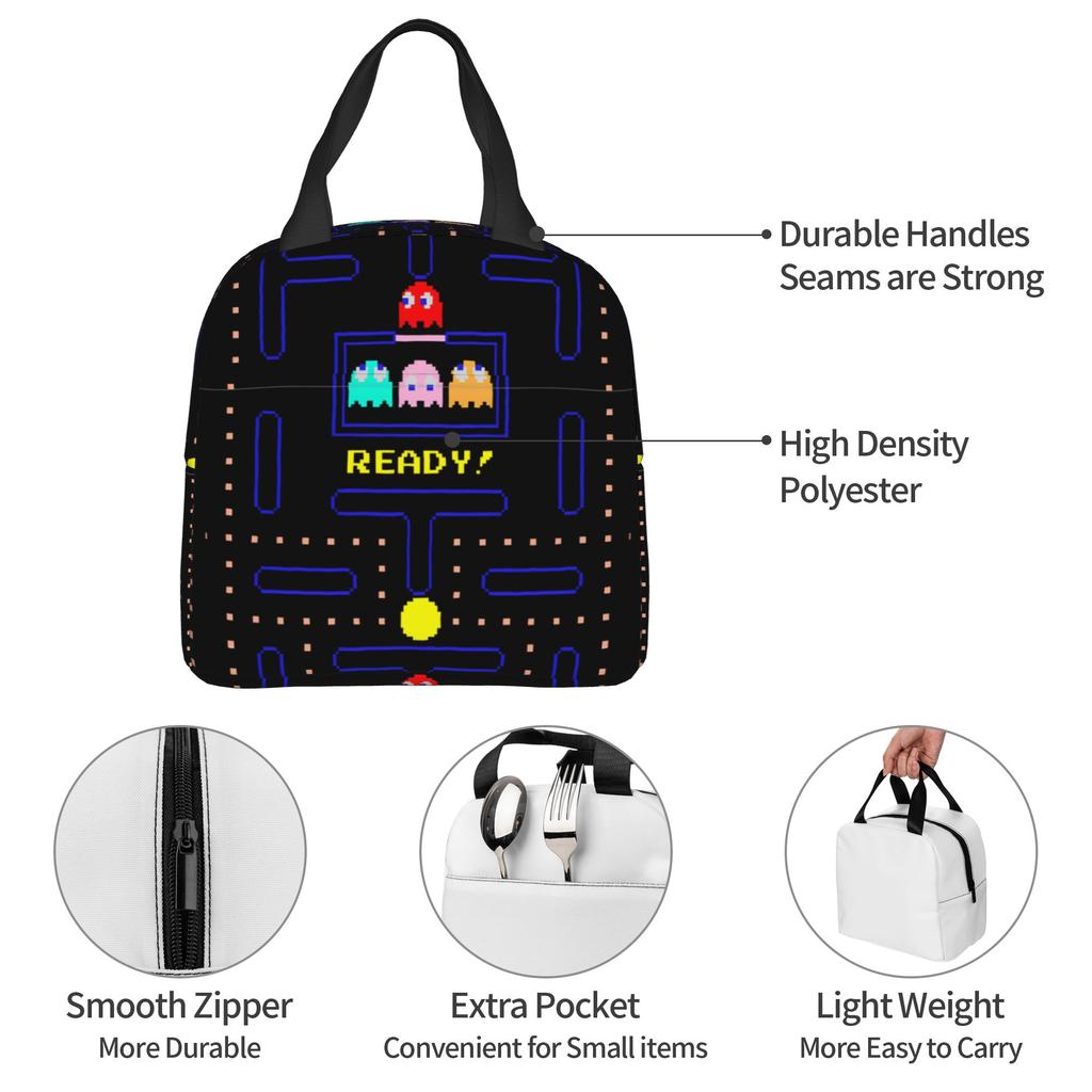 Custom P-Paced Portable Lunch Box Women Men Waterproof Electronics Game Cooler Thermal Food Insulated Lunch Bag Office Work