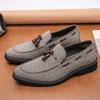 Fashion Luxury Brand Suede Loafers Men's Tassel Slip-On Fashion Platform High Quality Moccasin Casual Shoes Wedding Men's Formal Dress