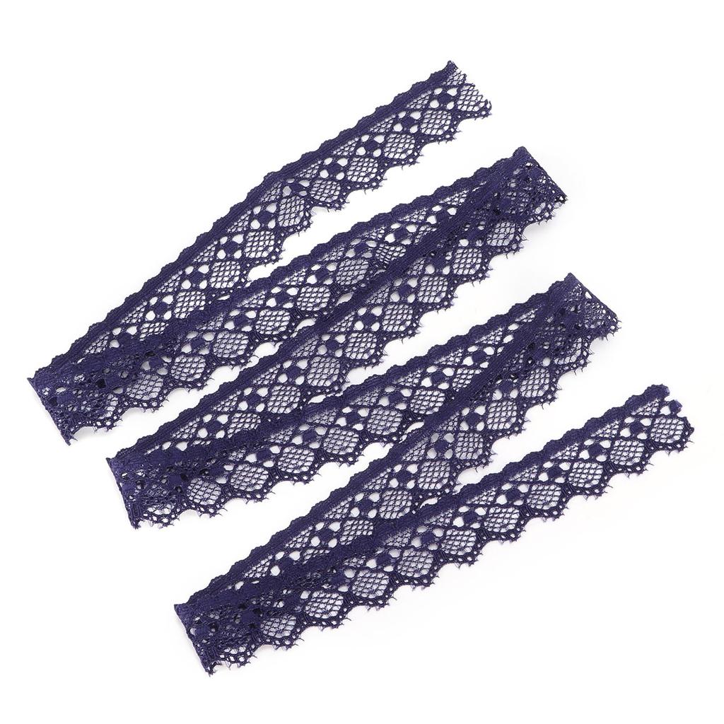 Purple Exquisite Pattern Lace Ribbon Simple Lace Trim DIY Sewing Craft 10 Yards 2cm Width
