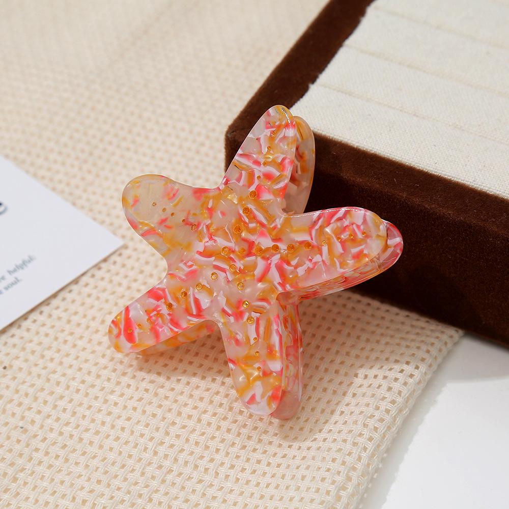 

Korean Style Star Acetate Claw Clip - Summer Fresh Cartoon Hair Accessory for Women