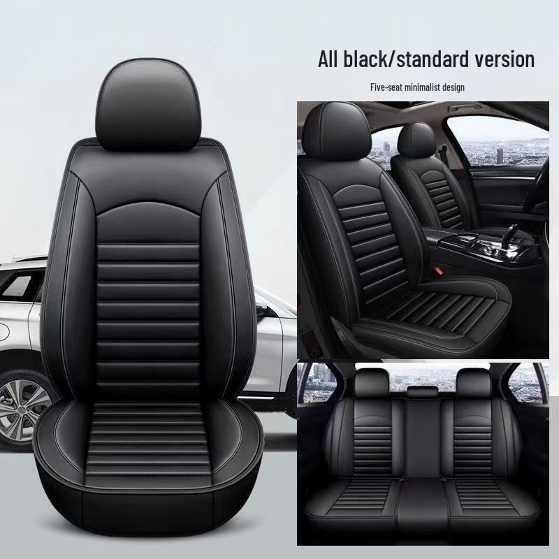 360° All-Season Wear-Resistant Leather Car Seat Cushion & Cover