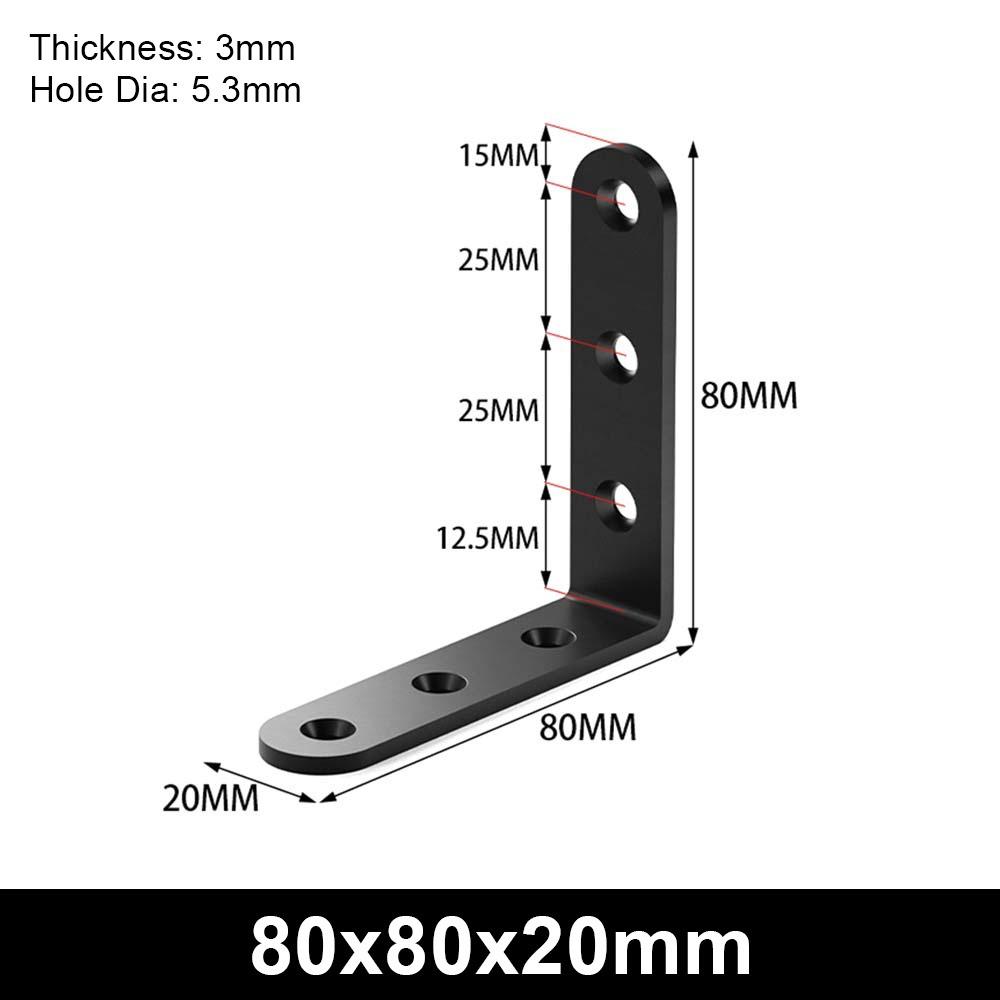 1Pcs 90 Degree Corner Stand L-shaped Mending Plate New Angle Bracket  Furniture Hardware
