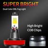 2PCS LED Car Lights H8 H9 H11 H7 HB3 HB4 9005 9006 H27 880 881 H3 H1 LED Headlight Bulb Dual Color Car Fog Lamp