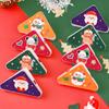 10Pcs Christmas Corner Paper Clips Triangular File Corner Clip Document Clips Triangular Paper Corner Clip for Students