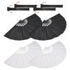 M-Modern-4 Pcs Large Folding Fan Silk Hand Fan Chinese Japanese Kung Fu Tai Chi Handheld Fan Folding Dancing Prop Craft Fan