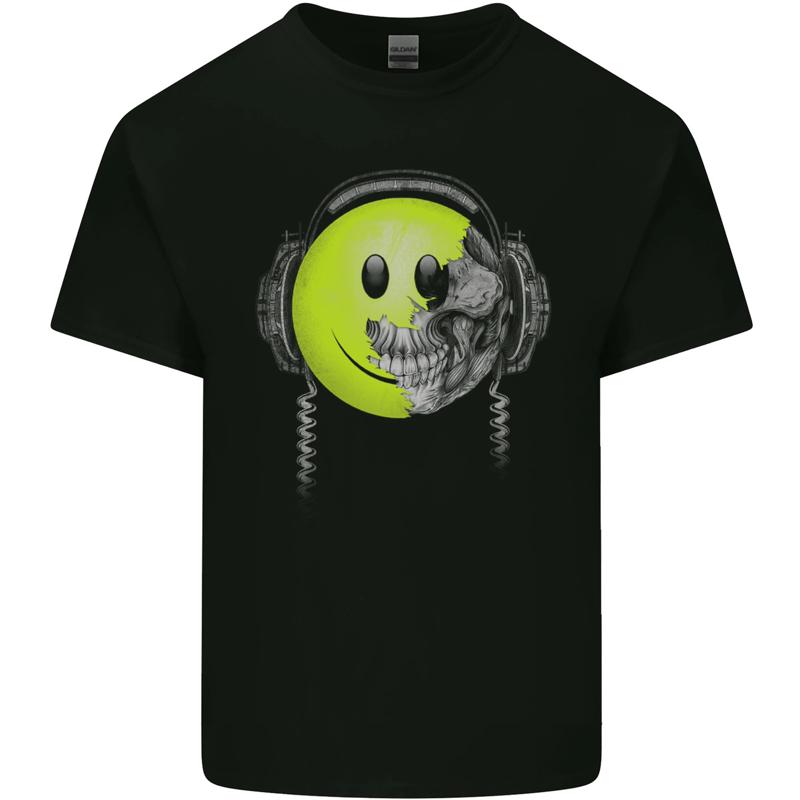 DJ Skull Dance Music DJing Skull Headphones Unisexs Cotton TShirt Tee Top