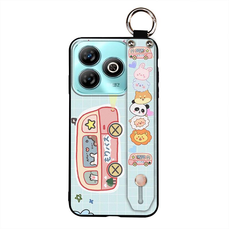 Waterproof Wristband Phone Case For ZTE Blade A75 4G/Z2359 Anti-dust Kickstand Durable Dirt-resistant Phone Holder Cute