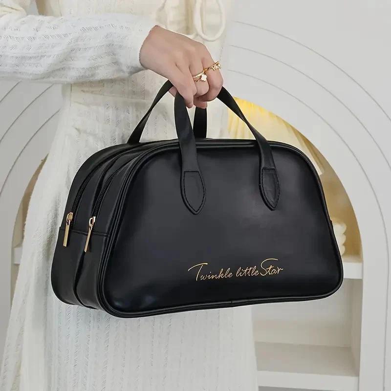 Large Capacity Toiletry Cosmetic Vanity Storage Pouch Travel Make-Up Cases Portable Makeup Bag Storage Bag