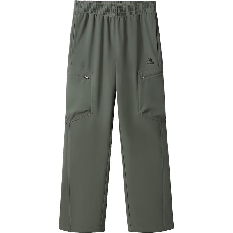 Camel Men's Fleece-Lined Outdoor Softshell Cargo Pants