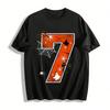 Halloween-Thema Nummer 7 Druck Lässiges Oberteil für Erwachsene Reines Baumwoll-T-Shirt