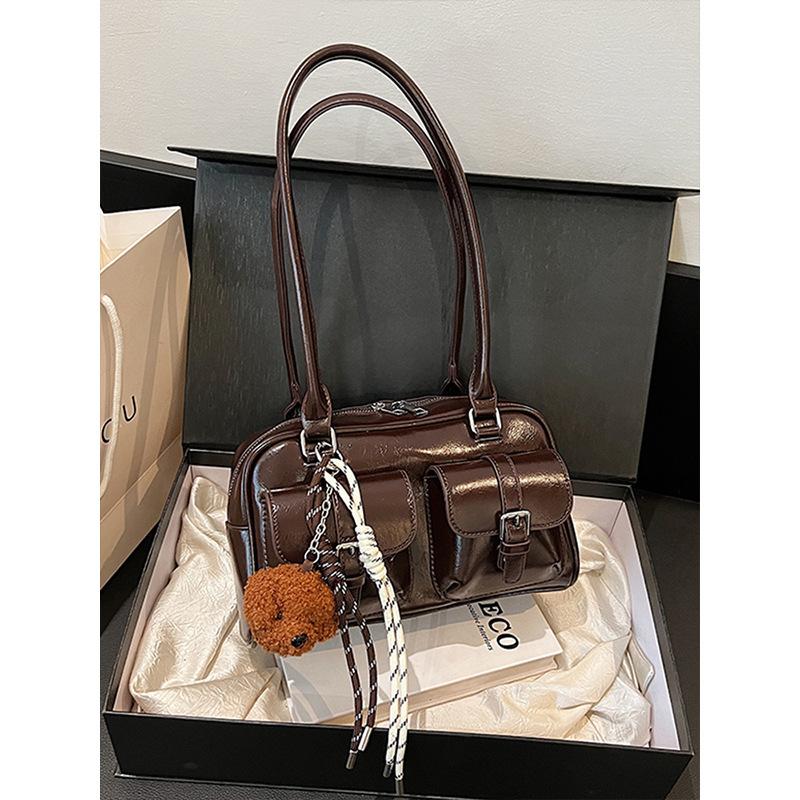 Korean Version Multi Pocket Retro Underarm Bag, New Trendy and High-end Feel, Hand-held Pillow Bag, Versatile Shoulder Bag