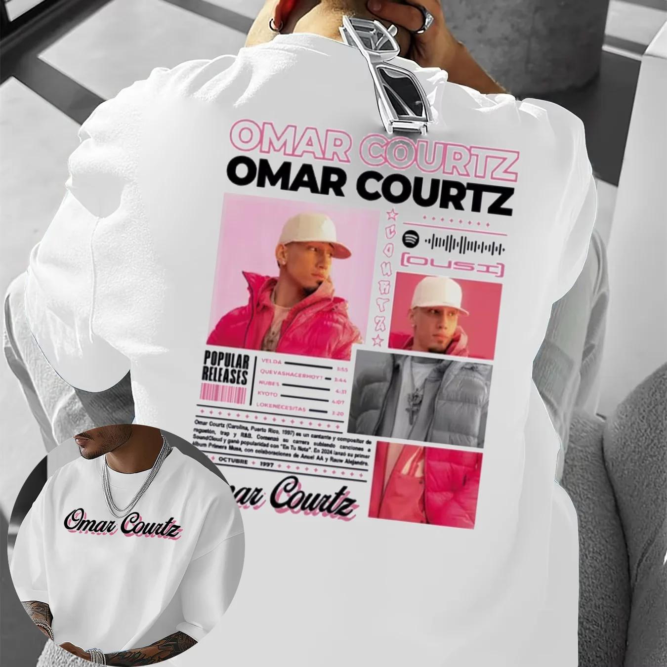 

2026 Summer Rapper Omar Courtz Primera Musa Cover Tshirt Male Harajuku Hiphop Pop Music Cotton Tshirt Casual Oversized Shirt M