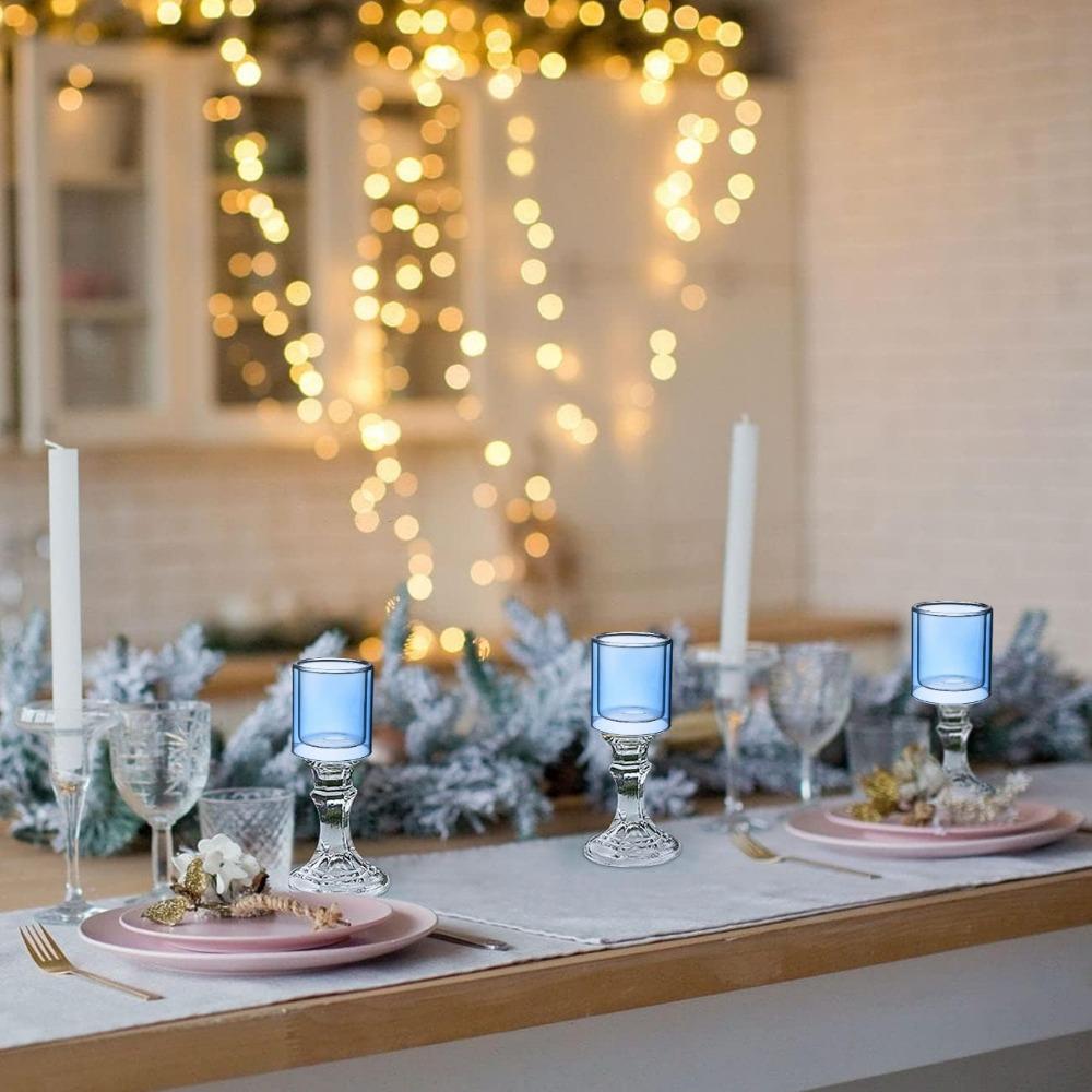 Klares Glas Tasse Teelichthalter für DIY Kerzen Aromatherapie Herstellung Geburtstagsfeier Hochzeit Weihnachtsdekorationen