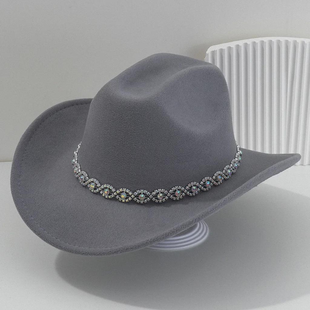 Women's Rhinestone Western Cowboy Hat - Bridal & Party Accessory