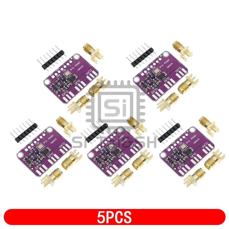 1-10PCS DC 3V-5V Si5351A Si5351 I2C Clock Generator Breakout Board Module Si 5351 A Signal Generator Clock 8KHz-160MHz