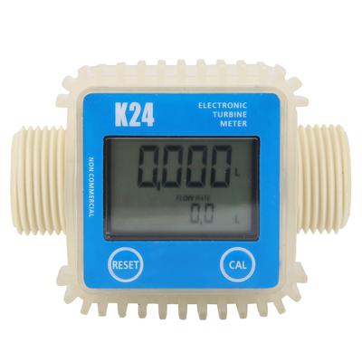 Digital Turbine Flow Meter Fuel Pump Chemicals Gasoline Measuring Equipment K24 1inch