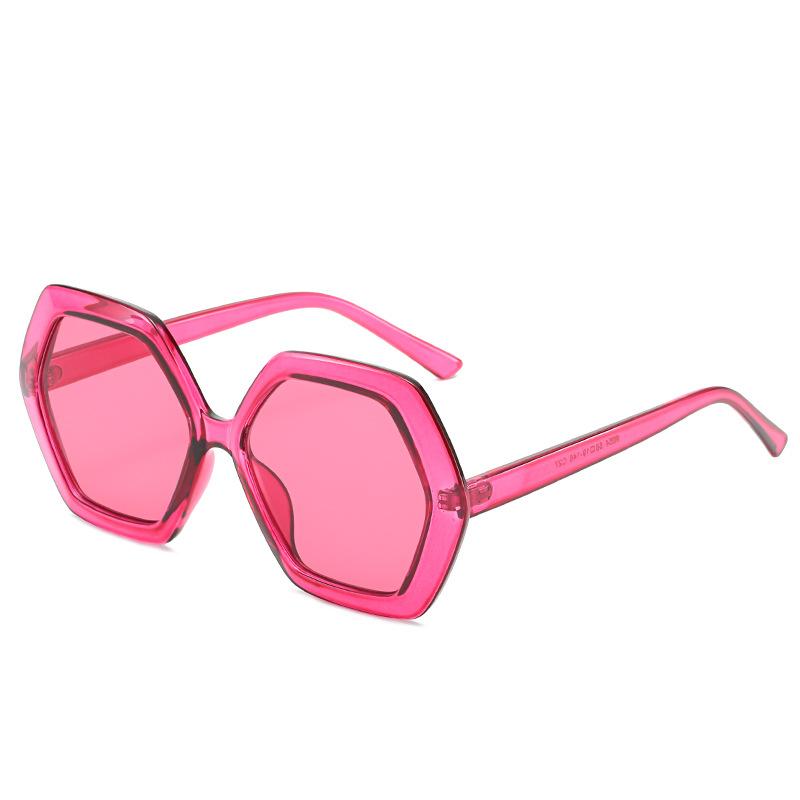 JYL Sunglasses Polygon Ladies Uv Protection Oversized Use 9054