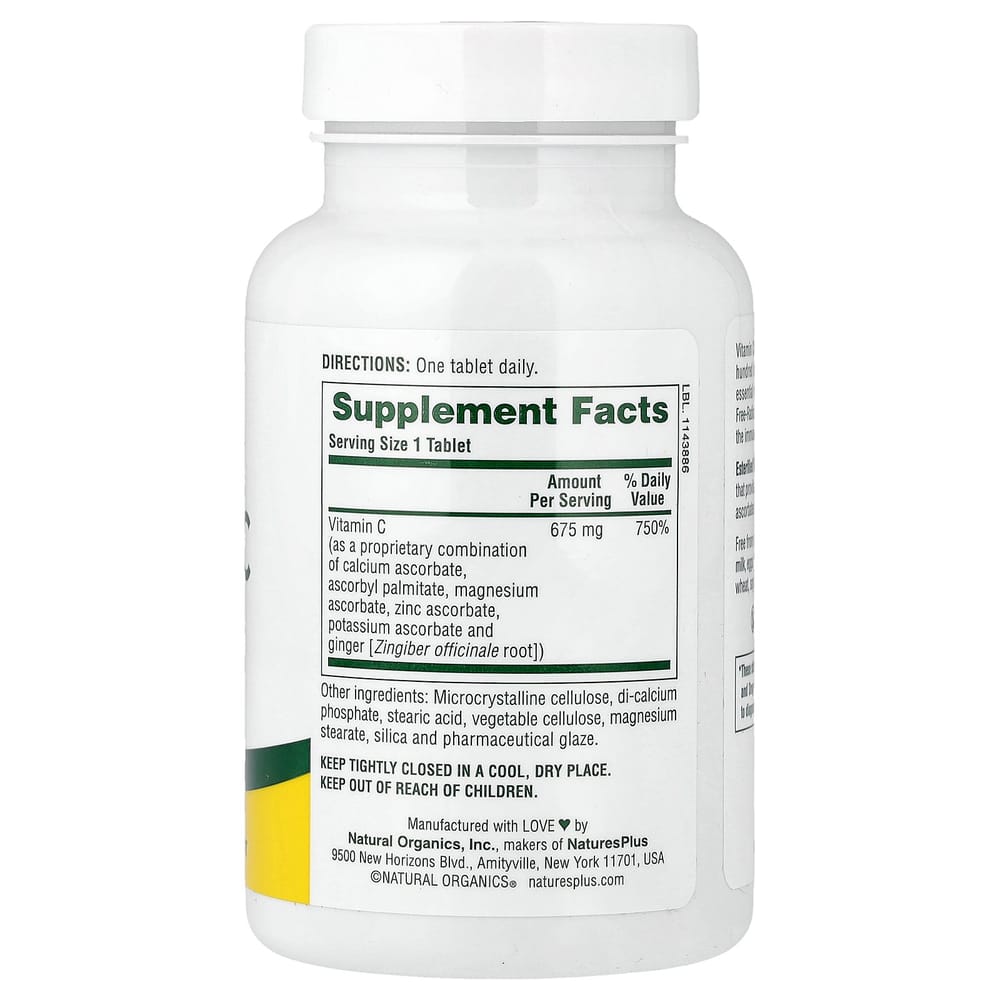 Nature's Plus Ester Vitamin C 90 Tablets