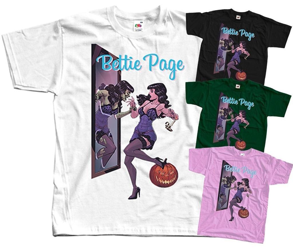 Bettie Page V2 Poster Men T-Shirt all sizes S-5XL