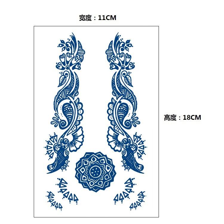 Stopniowa Zmiana Geometryczny Ziołowy Sok Lis Wieloryb Syrena Symulacja Naklejka Tatuaż, Kalkomania do Transferu Wodnego