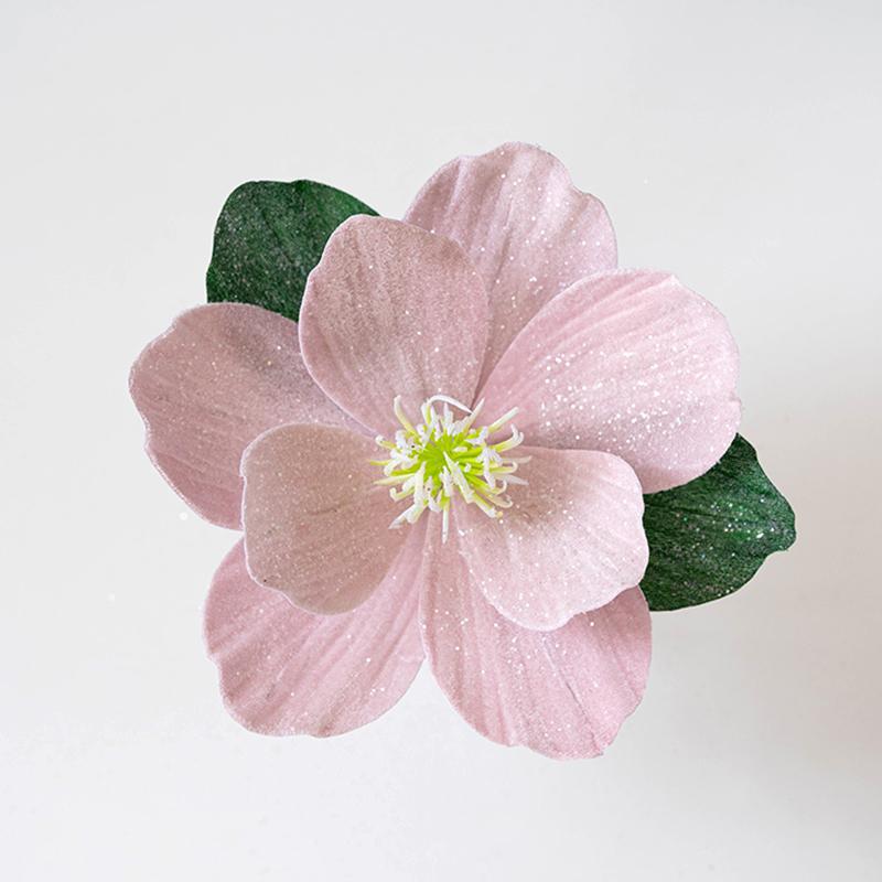 

1PC Handmade Lotus Leaf Fabric Christmas Wreath Christmas Lotus 25cm розовый