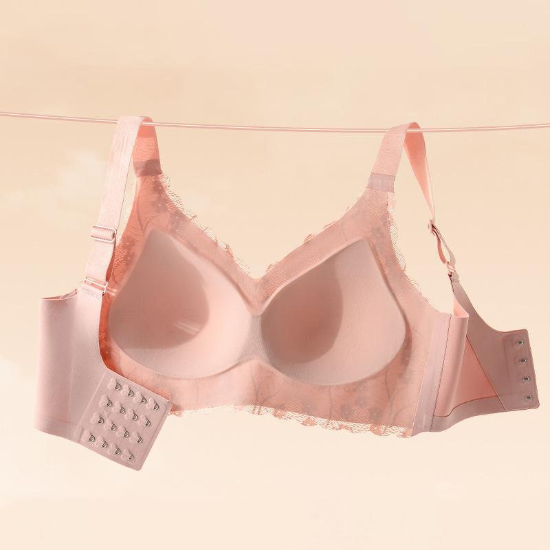BH Dessous Damenkollektion Accessoire Brust Anti-Erschlaffung Vollschalen-BH Dünner Schnitt Brustraffend Verstellbar Große Größe Nahtloser BH