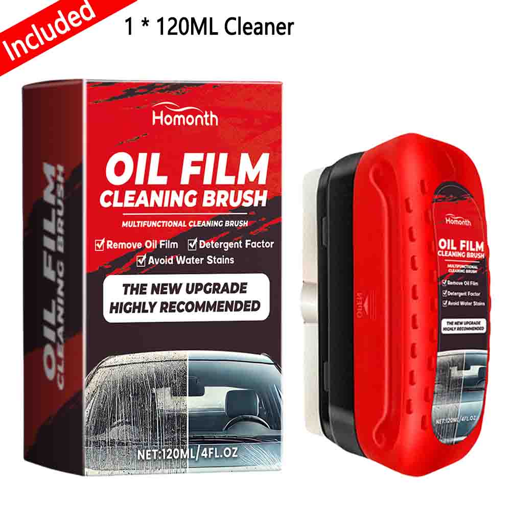 Car Auto Glass Cleaner Brush Windshield Oil Film Cleaner For Car Glass Sponge Cleaning Brush Windshield Rain Repellent Car Parts