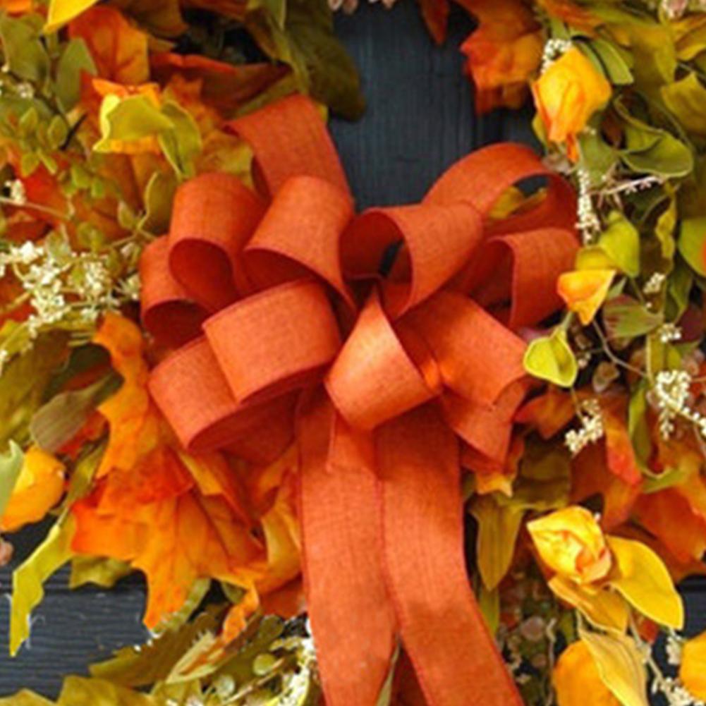 Thanksgiving Farmhouse Wreath Party Supplies Maple Leaf Artificial Wreath Scene Layout Perfect Ornament for Home Restaurant Shop