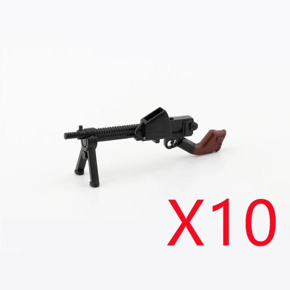 WWI WWII Building Blocks Soldiers Military Accessories Bomb Two-color Gun Mini Brick Weapons Gift Toy AKM Helmet RPG Grenad X026