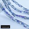 Multi-Faceted Crystal Glass Square Beads: 4/6/8mm Sugar Cubes for DIY Jewelry, Loose Beading with Holes