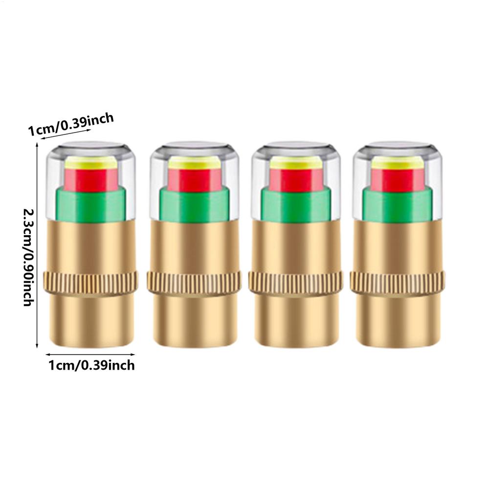 

4PCS Tire Pressure Monitoring Valve Caps Digital Air Pressure Gauge Car Accessories for SUV Truck Vehicle Safety Warning System