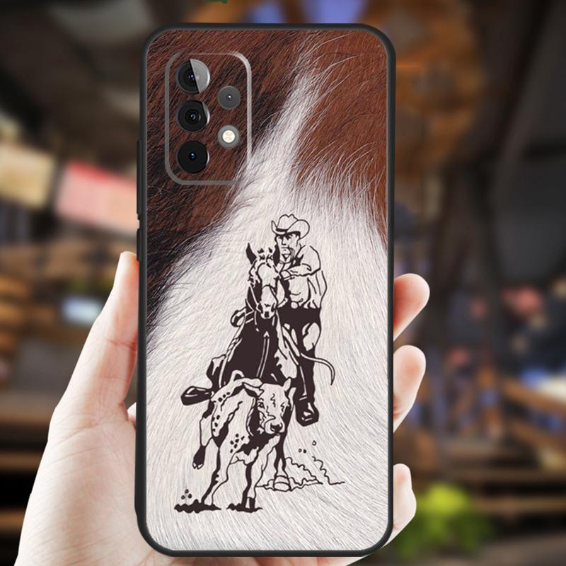 Western Cowgirl Cowboy Case For Samsung Galaxy A05 A06 A22 A53 A33 A26 A16 A56 A36 A32 A52 A54 A34 A14 A55 A15 A35